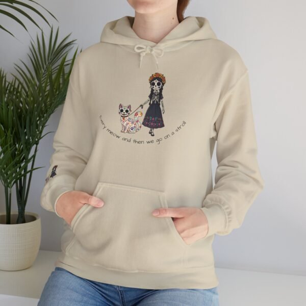 Cat Lover Heavy Blend Hooded Sweatshirt - Every Meow and then we take a lovely stroll - Image 12