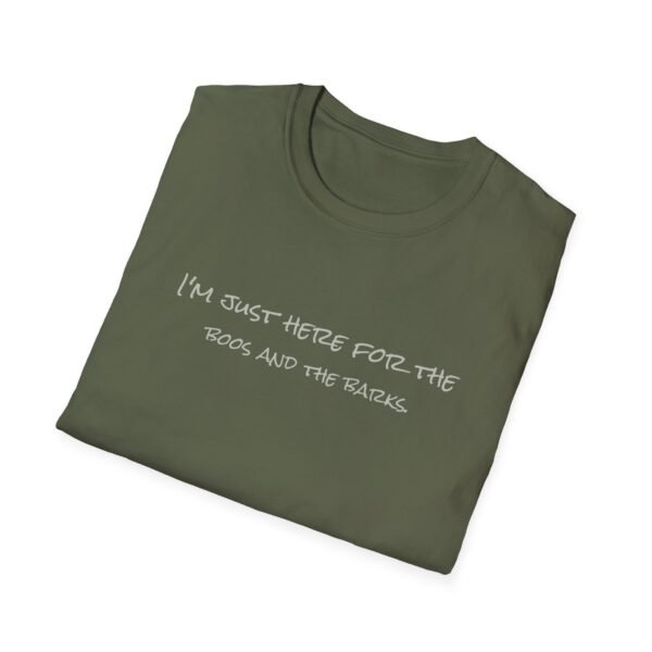 Halloween Pet Graphic Tee - I'm Just Here for the Boos, Dog Lovers Gift, Unisex Softstyle T-Shirt, Fall Fashion - Image 24