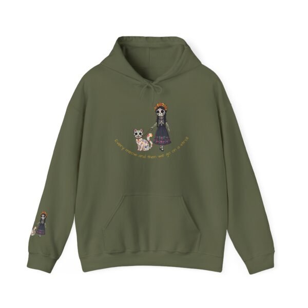 Cat Lover Heavy Blend Hooded Sweatshirt - Every Meow and then we take a lovely stroll - Image 17