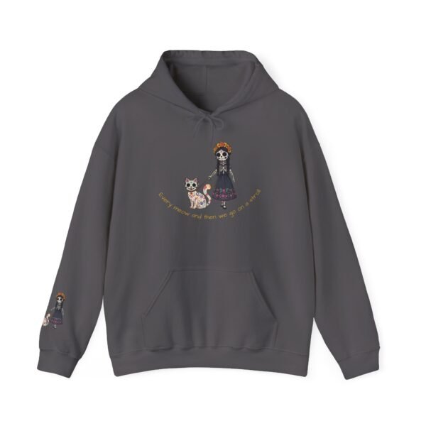 Cat Lover Heavy Blend Hooded Sweatshirt - Every Meow and then we take a lovely stroll - Image 29