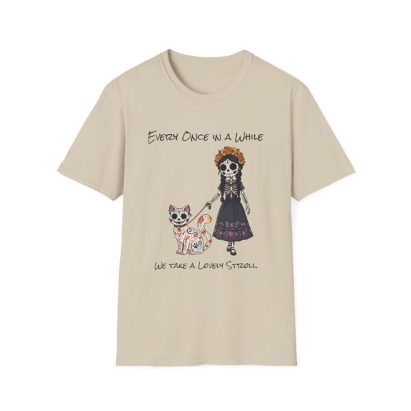 Halloween Pet Graphic Tee  Sugar Skull, Cat  Lovers Gift, Unisex Softstyle T-Shirt, Fall Fashion - Image 5