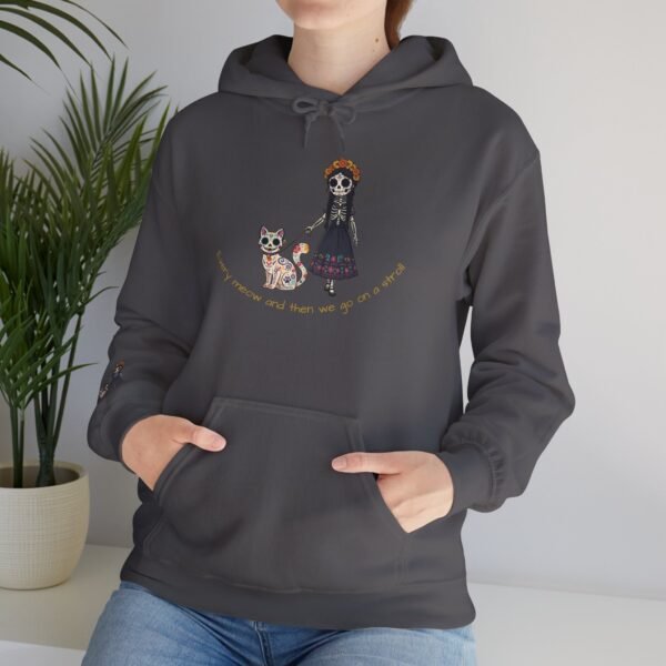 Cat Lover Heavy Blend Hooded Sweatshirt - Every Meow and then we take a lovely stroll - Image 32