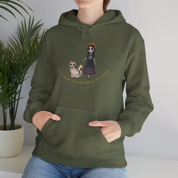 Cat Lover Heavy Blend Hooded Sweatshirt - Every Meow and then we take a lovely stroll - Image 20