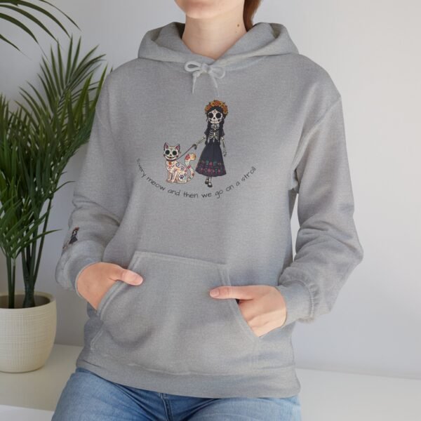 Cat Lover Heavy Blend Hooded Sweatshirt - Every Meow and then we take a lovely stroll - Image 16