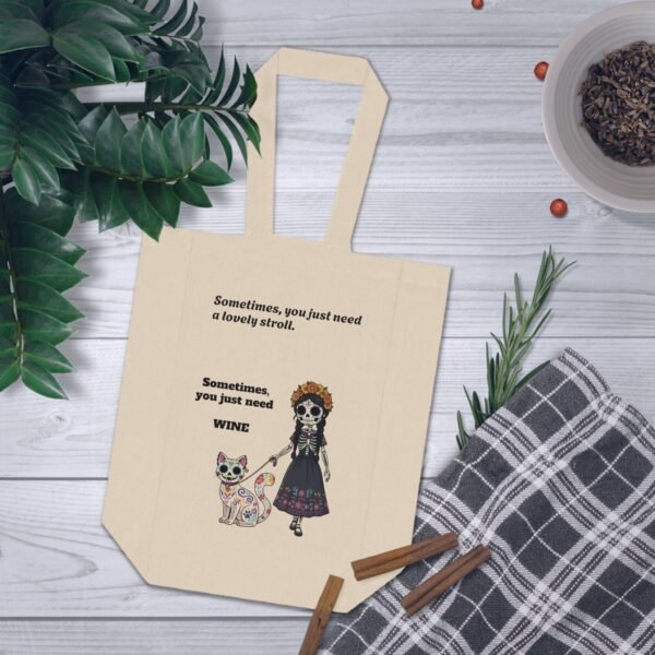 Double Wine Tote Bag - Perfect for Cat and Wine Lovers, Gifts, Parties, Celebrations, and Everyday Use, Stylish Wine Carrier - Image 3