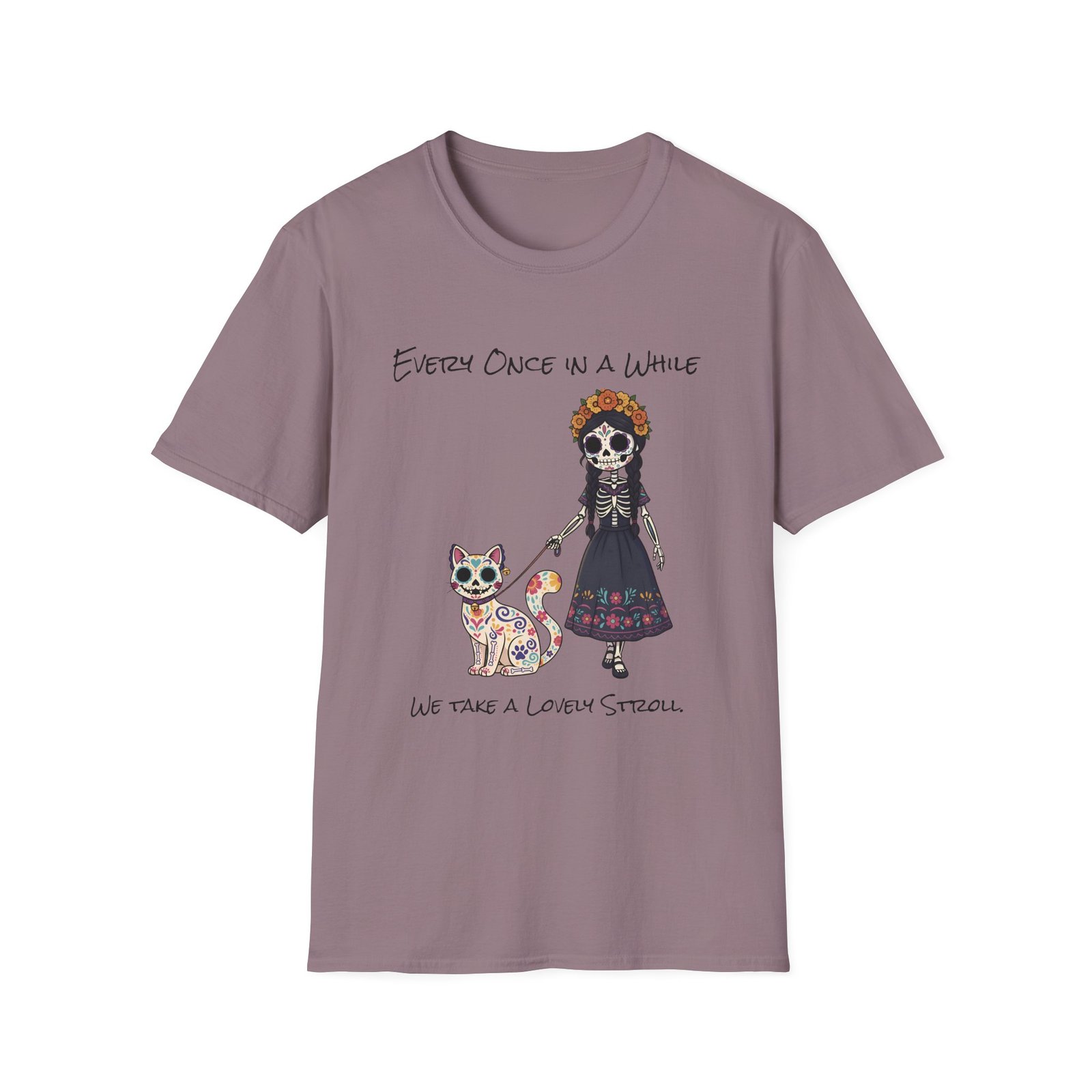Halloween Pet Graphic Tee  Sugar Skull, Cat  Lovers Gift, Unisex Softstyle T-Shirt, Fall Fashion - Image 37