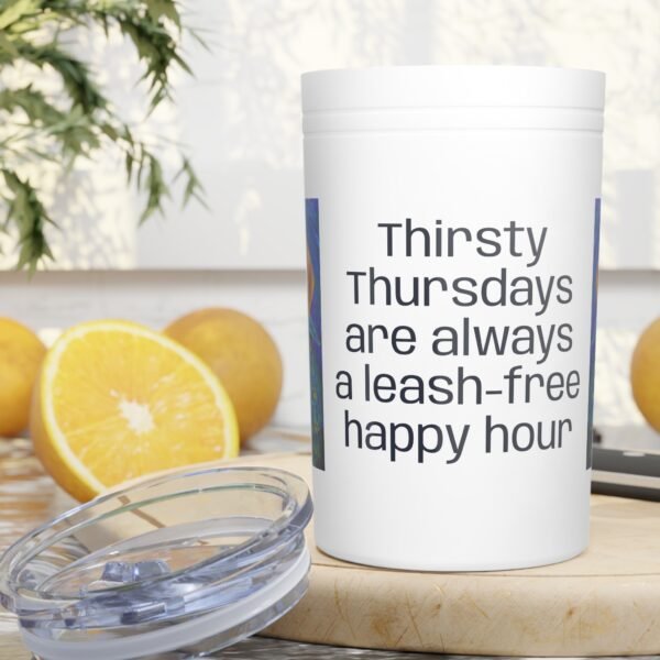 Thirsty Thursdays Insulated Tumbler, Fun Drinkware, Coffee Mug, Party Accessory, Gifts for Friends, Summer Vibe - Image 4