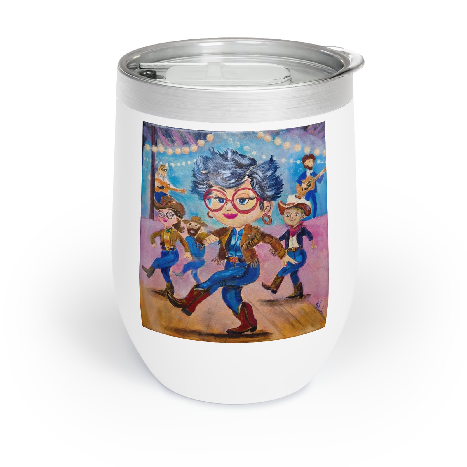 Wine, Two, Step (and repeat).  Wine Tumbler | Perfect for Parties & Outdoor Events
