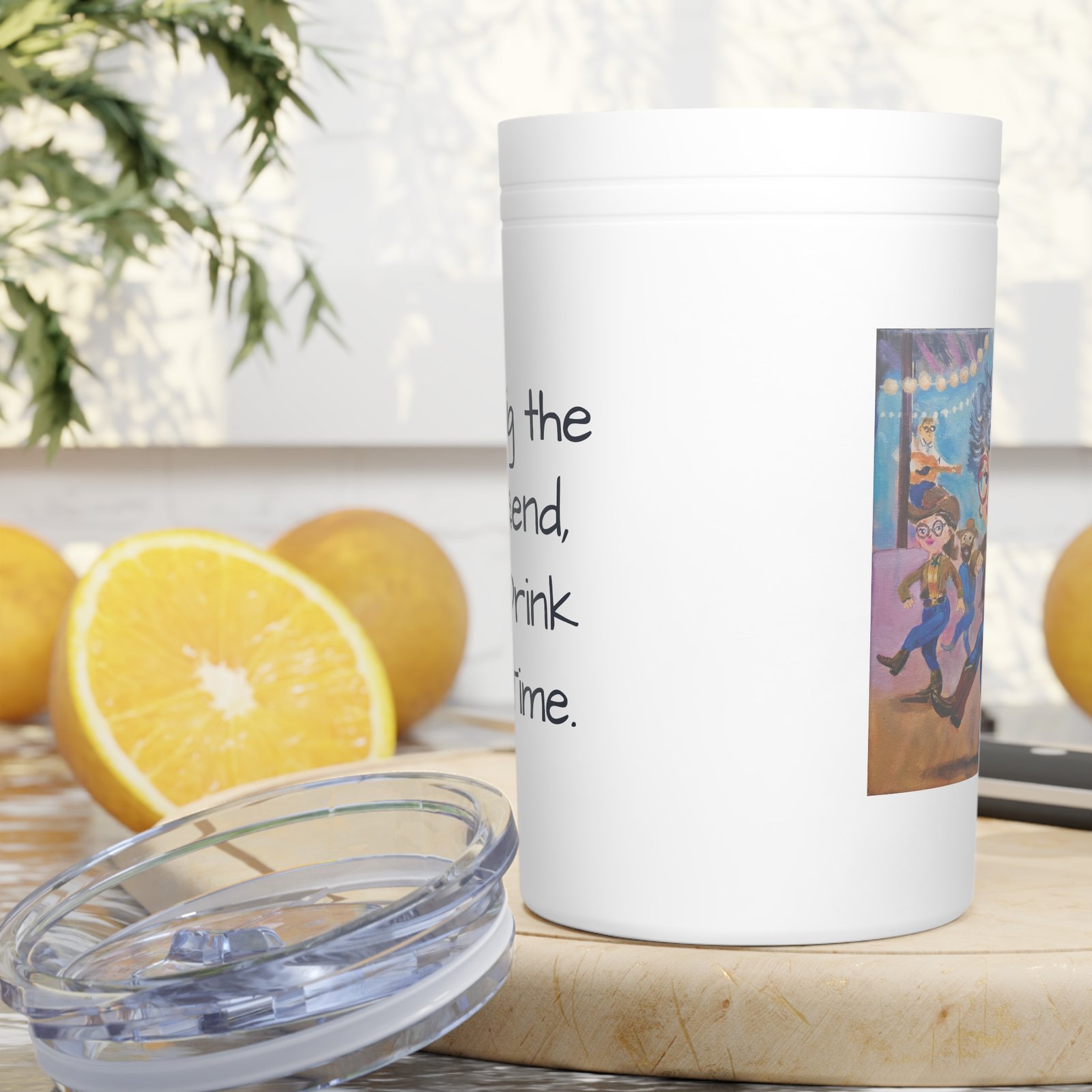 Tumbler Line Dancing Mug - Earning the Weekend, One Drink at a Time - Image 3