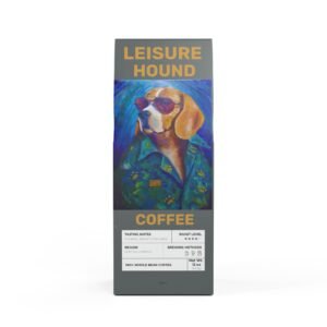 Flathead Valley Coffee Blend (Medium-Dark Roast). Start your day with Leisure Hound and Help some senior Hounds!