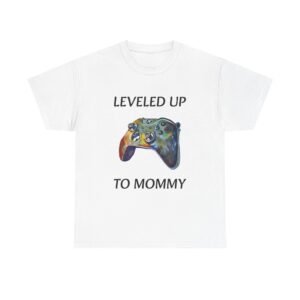 Gamer Controller Unisex Tee - Leveled Up to Mommy Design