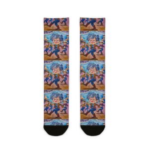 Line Dancing With Gurt Crew Socks | Novelty Dance Socks, Quirky Design