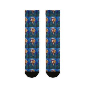 Leisure Hound Crew Socks | Dog Pattern, Relaxed Canine Design