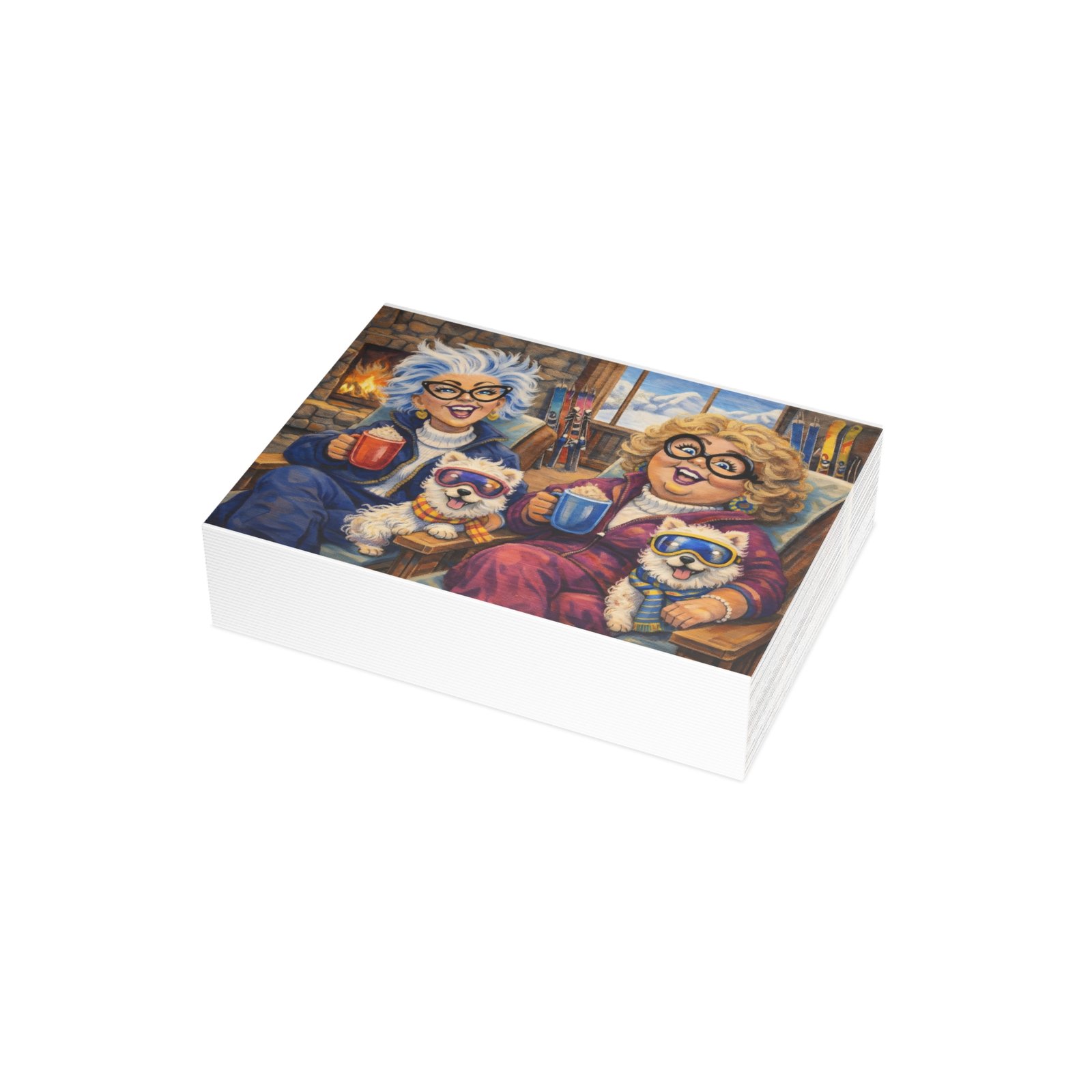 Frosty Paws and Ski Pals Postcard Bundle (Envelopes Included) - Image 8