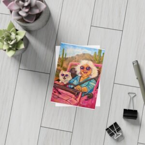 Jeep Pink Gurt Postcard Bundle with Envelopes